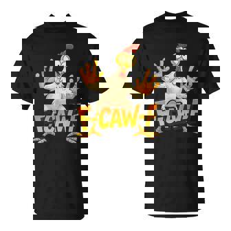 F-Caw-F Chicken Meme Quote Rooster Humor T-Shirt - Monsterry