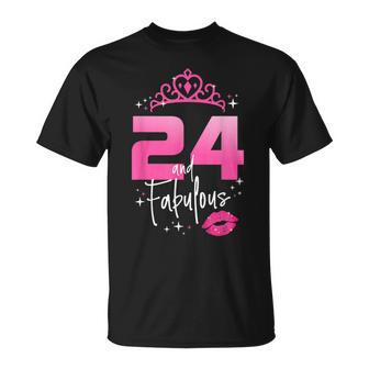 Fabuloso A 24 Años 24 Cumpleaños Capítulo 24 Es Camiseta unisex - Regaloses