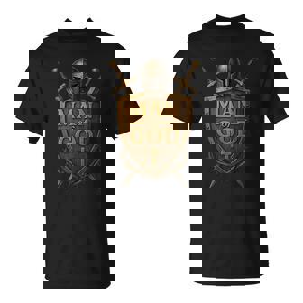 Faithful Warrior Man Of God Christian Knight Armor Dad T-Shirt - Monsterry