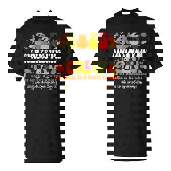 Fall Autumn 2025 Crazy Family Matching Thanksgiving Crew T-Shirt - Thegiftio