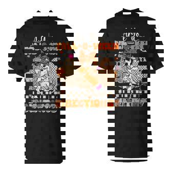 Are You Fall O Ween Directions Teacher Halloween Ghost T-Shirt | Mazezy