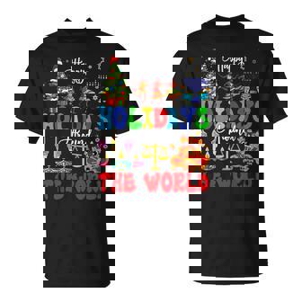 Family Lover Vacations Costume Holidays Around World Xmas Hanukkah Kwanzaa Diwali New Year -Kids Small T-Shirt | Mazezy