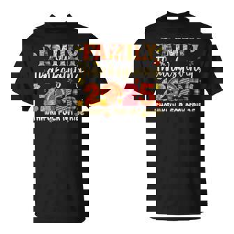 Family Thanksgiving 2025 Crew Thanksgiving Matching Group T-Shirt | Mazezy