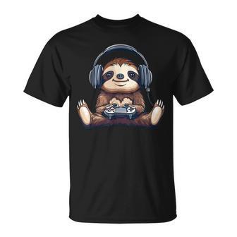 Faultier Gaming T-Shirt - Geschenkecke