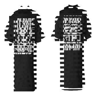 My Favorite People Call Me Grand-Daddy Vintage Fathers Day T-Shirt - Thegiftio