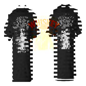 My Favorite Spirit Is Whiskey Halloween Cowboy Ghosts T-Shirt | Seseable CA