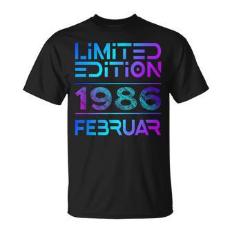 Februar 1986 Mann Frau 40 Geburtstag Limited Edition T-Shirt - Geschenkecke