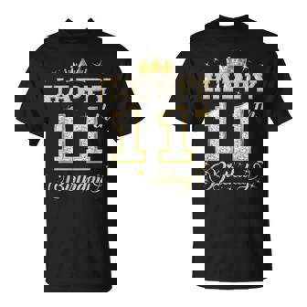 Feliz Cumpleaños 11 Años 11 Años Niños Niñas Fiesta De Cumpleaños Camiseta unisex - Regaloses