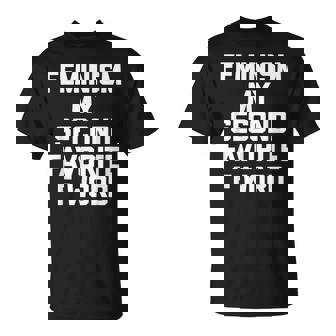 Feminism Myecond Favorite F Word ファニーフェミニスト Tシャツ - Kawaiitshirt