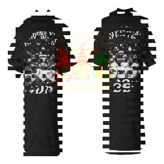 Fête Des Feux D'artifice Des Gnomes Pour Le Nouvel An 2026 T-Shirt - Cadeauxyz