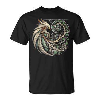 Fibonacci Phoenix Spiral Sacred Geometry Spiritual Nature T-Shirt - Thegiftio UK
