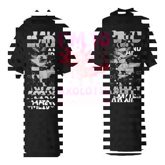 Fiesta De Décimo Cumpleaños De Axolotl Camiseta unisex - Regaloses