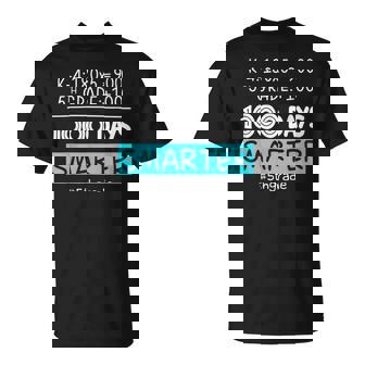 Fifth Grade Teacher 1000 Days Smarter 100Th Days Of School T-Shirt | Seseable FR