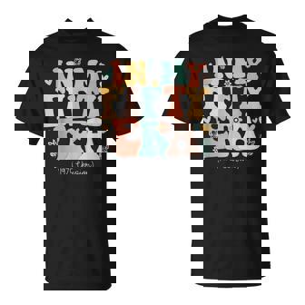 In My Fifty Era Cute 50Th Birthday 1975 Bday Women T-Shirt | Mazezy