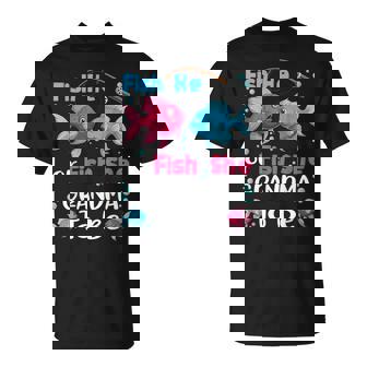 Fish He Or Fish She Gender Reveal Family Matching Grandma T-Shirt | Mazezy