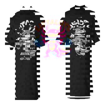 Fitness Weight Lifting Training Workout Axolotl Liftalotl T-Shirt | Mazezy