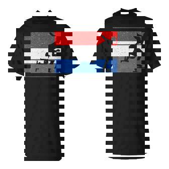 Flag Of The Netherlands Speed Skating T-Shirt T-Shirt | Mazezy