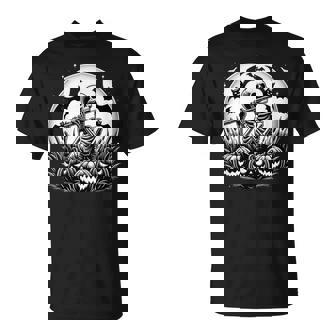 Flute Skeleton Flutist Halloween Kids T-Shirt | Mazezy