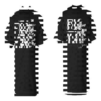 Folk Yeah Punk Rock Banjo & Bluegrass Hybrid Graphic T-Shirt | Mazezy