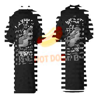 Food Lovers I Did The Math Answer Is Hotdog T-Shirt | Mazezy