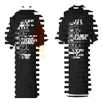 Football Grandpa That's My Grandson Out There Football Fan T-Shirt - Thegiftio