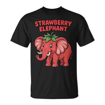 Fraise Éléphant Brainrot Memeiral Italian Cartoon T-Shirt - Cadeauxyz