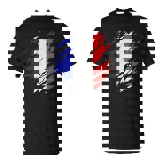 France Drapeau Français Enintage T-Shirt - Cadeauxyz