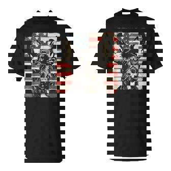 French Bulldog Dog Pop Art USA Flag Shirt July 4th Men Women T-Shirt | Mazezy