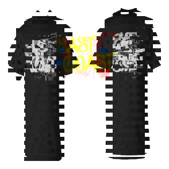 Fresh East Coast 80s 90s Hip Hop Rap Old School Graffiti T-Shirt | Mazezy