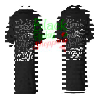 Friday Shopping Crew Christmas Shopping Family Group T-Shirt | Mazezy