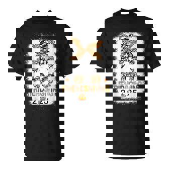 Friends Giving 2025 Thanksgiving Friendsgiving Messy Bun T-Shirt - Thegiftio