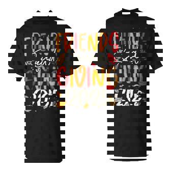 Friends Squad Giving 2025 Autumn Fall Thankful Thanksgiving T-Shirt | Mazezy