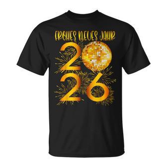 Frohes Neues Jahr Partyilvester 2026 Feuerwerk Neues Jahr T-Shirt - Geschenkecke