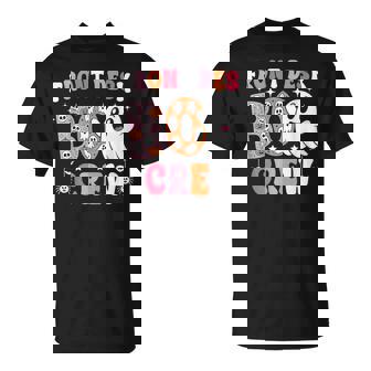 Front Desk Boo Crew Ghost Boo Halloween Receptionist T-Shirt | Mazezy