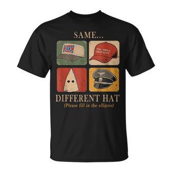 A Fun Puzzle SameDifferent Hat Protest T-Shirt - Thegiftio UK
