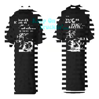 Funky Keep On Truckin' Retro Vibes T-Shirt | Mazezy