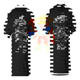 Boricua Coqui Frog Puerto Rico Football T-Shirt - Monsterry