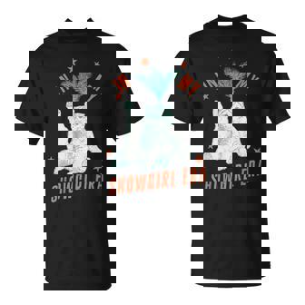 Cat In Showgirl Costume Retro Humor T-Shirt | Mazezy