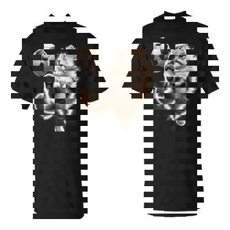 Cat Soccer Ball Cat Playing Soccer Meme Sport T-Shirt - Monsterry