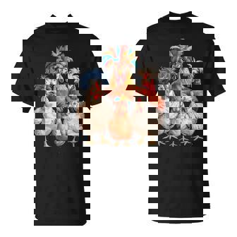 Chicken Family Colorful Farm Animal T-Shirt | Seseable CA