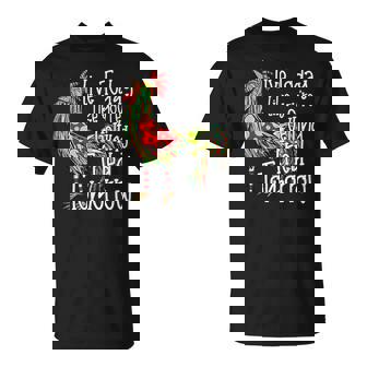 Chicken Live Today Like You're Getting Fried Tomorrow Graphic Black Small Adult Short Sleeve V-Neck Polyester Humor Enthusiasts Shoppers T-Shirt - Thegiftio