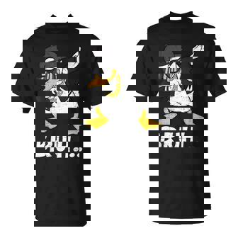 Dabbing Duck Bruh Bro Dab Meme Humor Rubber Ns Boys T-Shirt - Monsterry