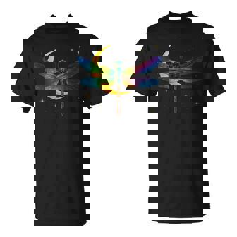 Dragonfly Moon Nature Floral Summer Cottagecore Insect T-Shirt | Seseable FR