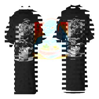 Eating Ramen Japanese Monster Game Lover Birthday T-Shirt - Monsterry