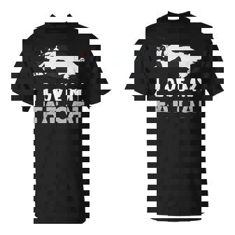 Fat Cat I Love My Fat Cat T-Shirt - Thegiftio