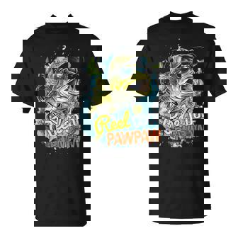 Fathers Day Vintage Fishing Reel Cool Pawpaw T-Shirt - Monsterry