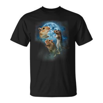 Gerbil Gerbils Howling At The Moon T-Shirt - Thegiftio UK