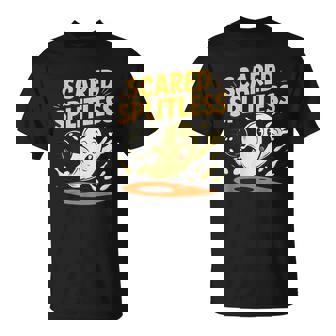 Halloween Bowling Scared Splitless Bowler Apparel T-Shirt - Thegiftio