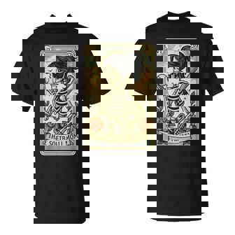 Halloween Softball Mama Mom Skeleton Tarot Card T-Shirt | Mazezy