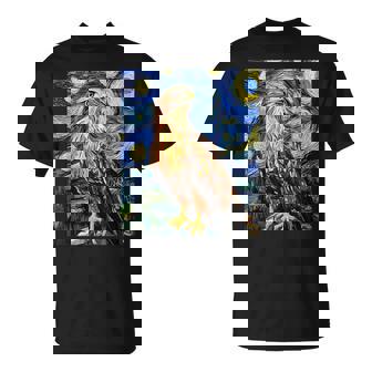 Hawk Graphic Bird Van Gogh Style Starry Night T-Shirt | Mazezy